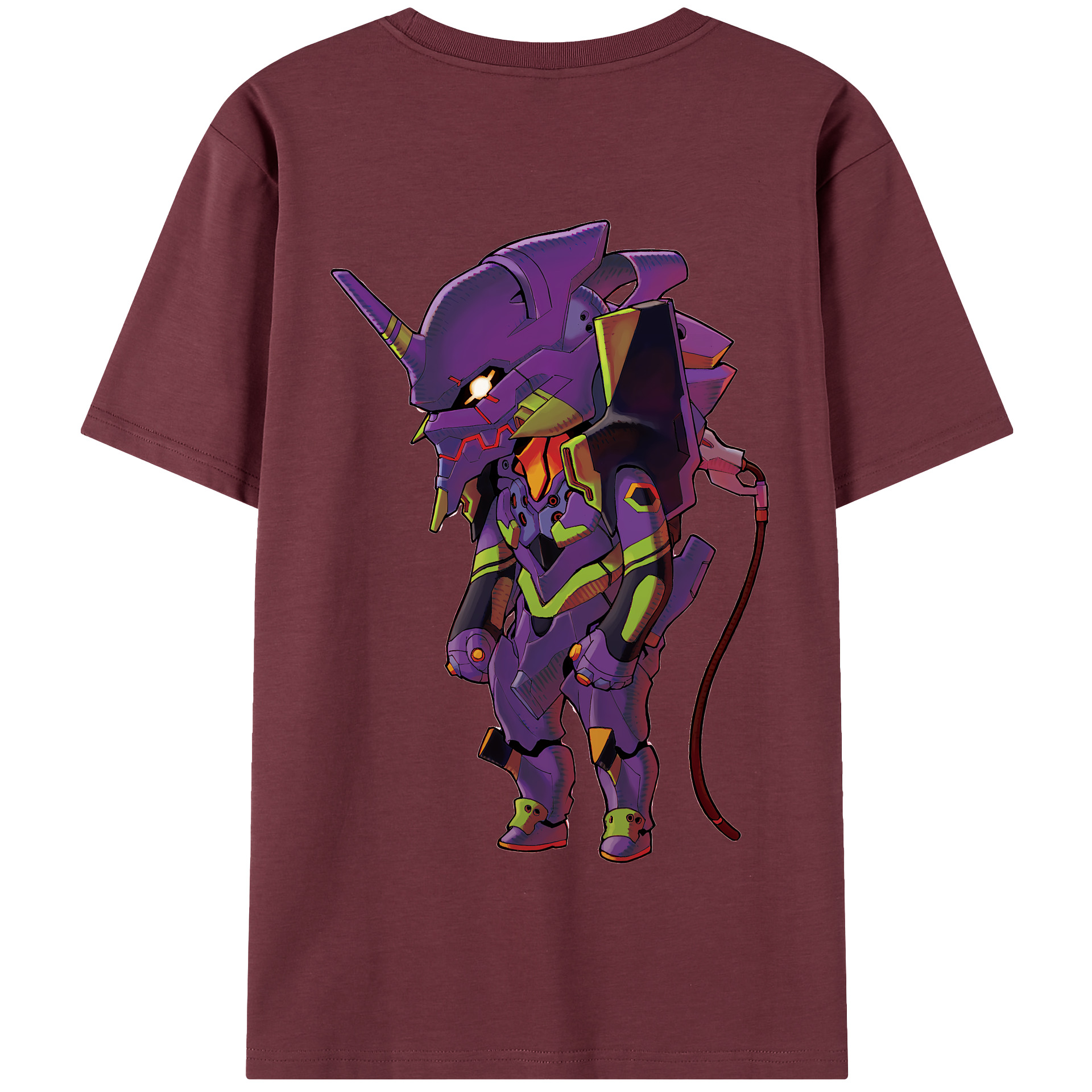 （画像用） EVA 新世紀エヴァンゲリオン 綿100％半袖Tシャツ（背面プリント）